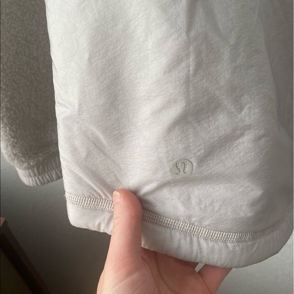 Lululemon Gray Sherpa Button Jacket - Picture 7 of 8